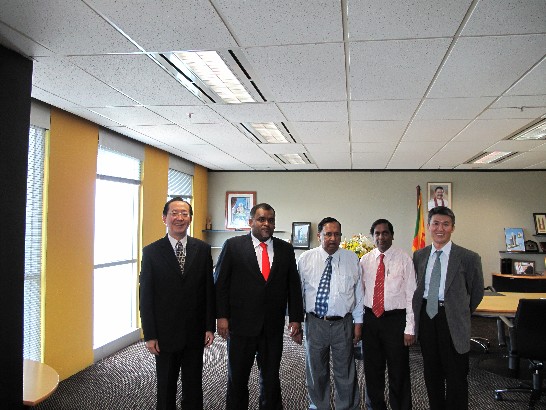 本處經濟組徐組長大衛偕王秘書利桐拜會斯里蘭卡投資局