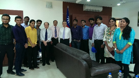 Director General Mr. Frank M C Lin (rihgt 7); Prof Pattabiraman (left 7)