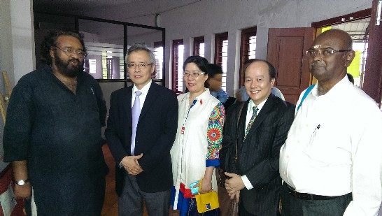 Mr. &amp; Mrs. Frank M. C. Lin (left 2, center)