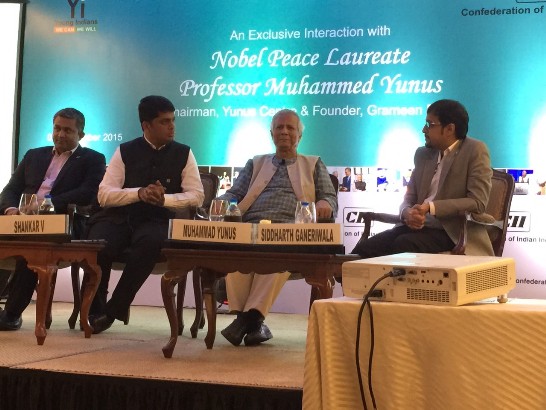 Nobel Laureate Muhammad Yunus(right2)