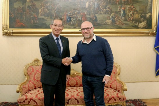 L'Ambasciatore Stanley Kao incontra Filippo Nogarin, Sindaco di Livorno (11/20)