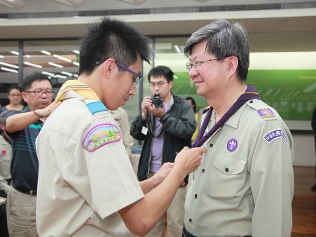 中華民国スカウト連盟が呉思華・教育部長に「世界スカウトジャンボリー」への引率参加を要請