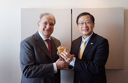 台湾プロ野球の呉志揚・中華職業棒球大連盟会長が日本訪問