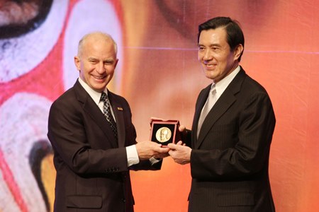 馬英九総統が米国ＰＴＰＩの「アイゼンハワー平和賞」を受賞