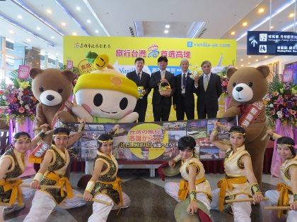 バニラ・エアの成田～高雄線就航で、高雄発着日本路線は毎週５５便