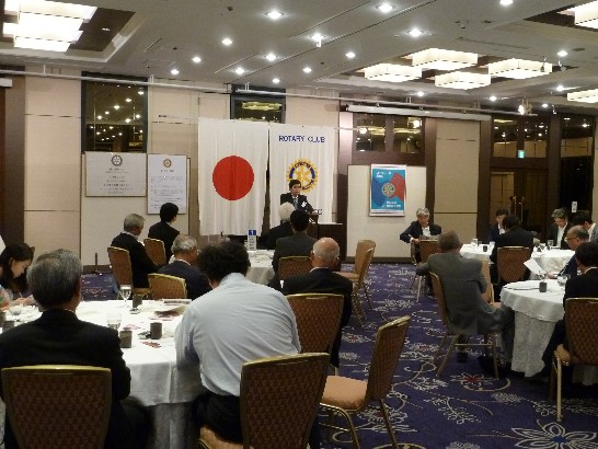 6月13日熊本ロータリークラブで戎総領事の講演会