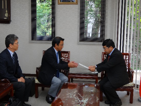 熊本県から高雄市爆発事故へ300万の寄付金贈呈