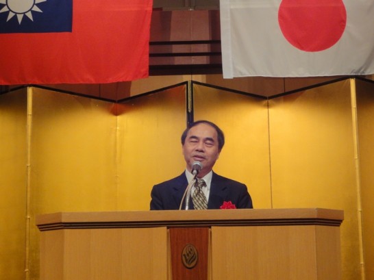 札幌日台親善協会懇親會 亞東關係協會 秘書長 黃明朗 致詞。