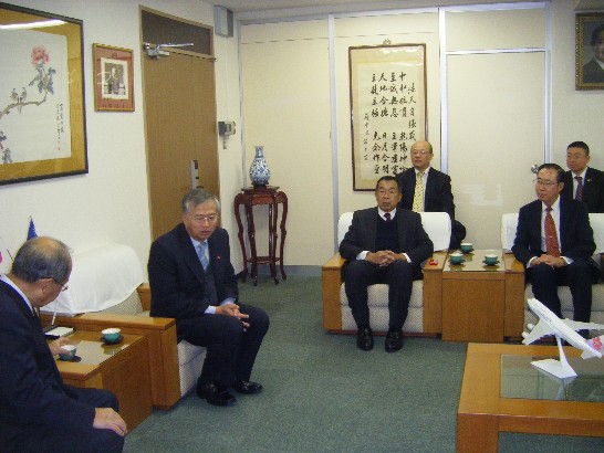 蔡處長明耀致詞歡迎洪會長一行