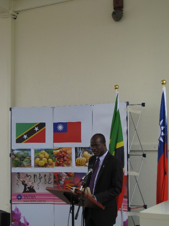 外長Patrice Nisbett致詞，8度提及克國對我中華民國政府與人民之支持與感激。