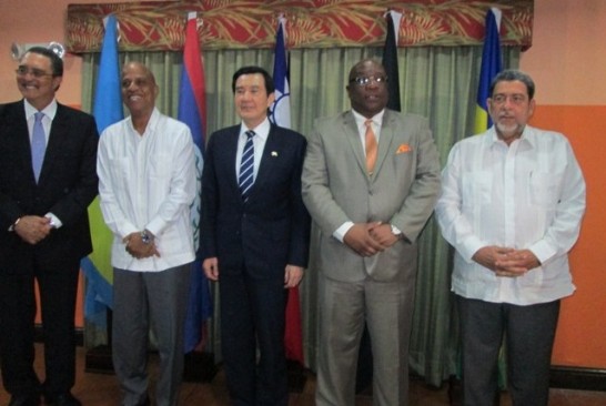 Caribbean Prime Ministers and President Ma