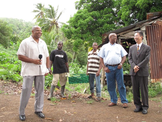 農業部長約瑟夫致詞