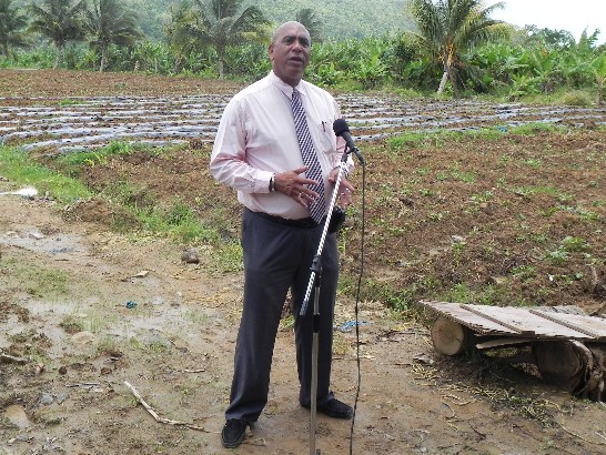 衛生部長孟德吉致詞Remarks by Minister and Local Representative Keith Mondesir