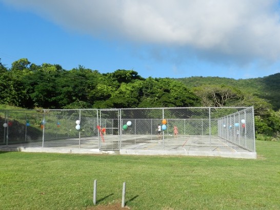  我援助聖露西亞Babonneau選區Boguis社區多功能運動場全景