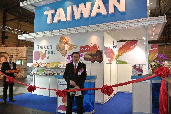 葛大使光越在「2012里加食品展」台灣攤位開幕典禮中致詞
