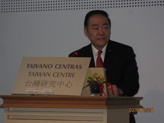 葛大使於立陶宛台灣研究中心開幕典禮致詞