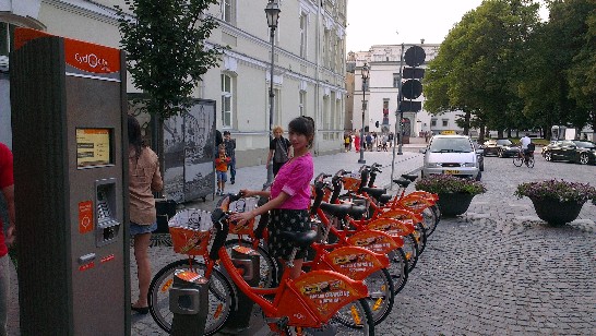 台北市議員考察立陶宛維爾紐斯市腳踏車租用系統