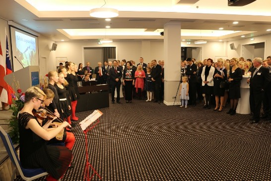 駐拉脫維亞代表處舉辦慶祝中華民國104年國慶酒會現場