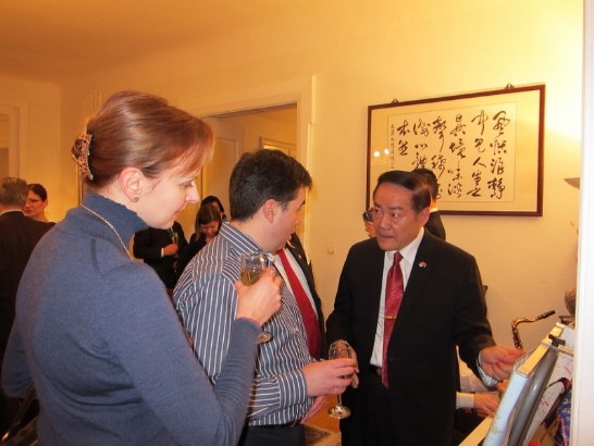 Amb. Ko introduced the Taiwanese history and culture to guests