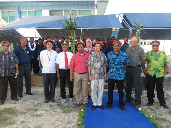 中華民國駐馬紹爾群島共和國陳大使文儀於本（103）年9月24日下午參加「台馬技術暨職業訓練合作計畫」第四梯次結訓典禮。