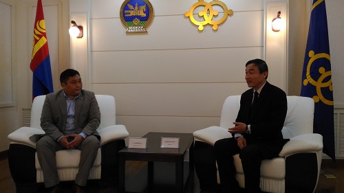 本處黃代表前往蒙古達爾汗省訪問