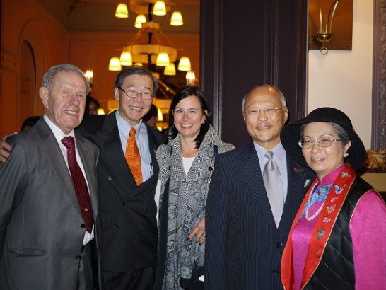 Representative Liu and guests at the reception party