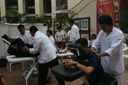 Demostracion de masajes