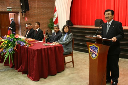 Palabras del Sr. Guillermo Yoshikawa, Director del Colegio America del Callao.