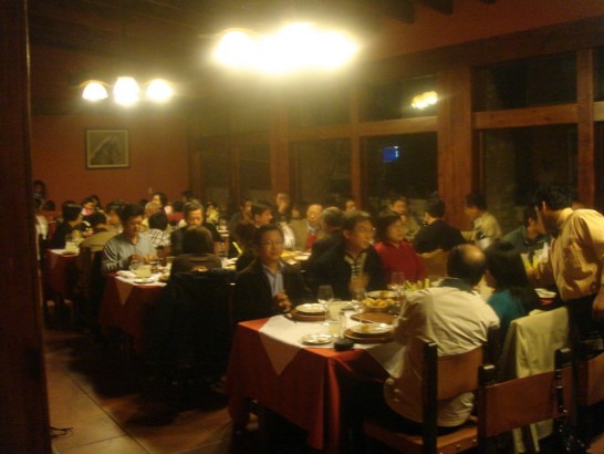 出席台灣商會中秋餐會的台商會會員及駐處人員。