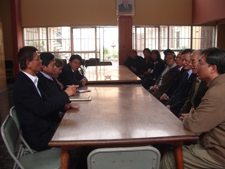 黃代表聯昇與秘魯北部自由省(La Libertad)主任秘書Napoleon Vilca Garci及中國國民黨秘魯總支部人員晤談。