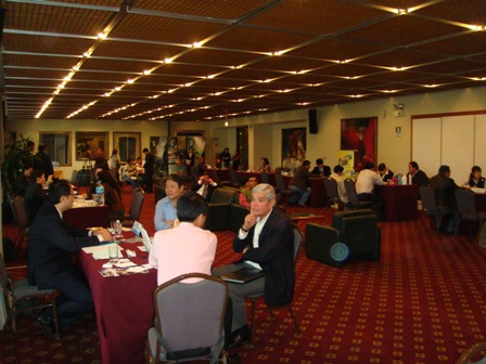 2009.09.17台灣機械拓銷團貿洽會會場一景。