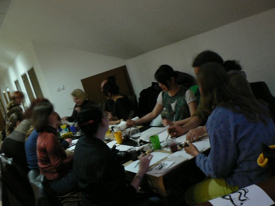 愛柏隆年節版畫展--書法國畫展演7