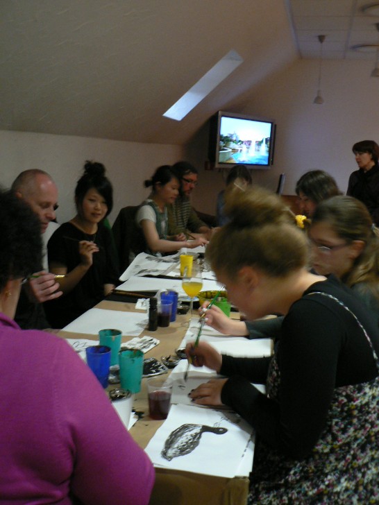 愛柏隆年節版畫展--書法國畫展演8