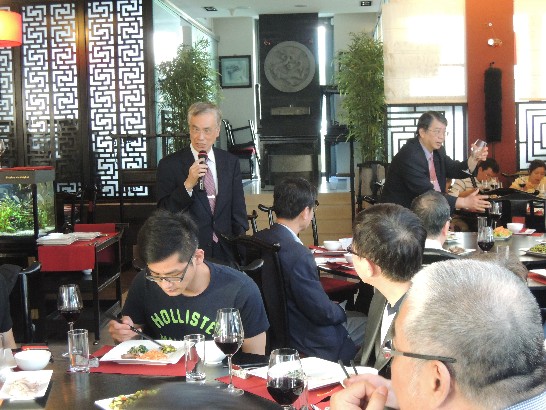 中華民國駐波蘭大使江國強在歡迎「2014新北歐利基市場拓銷團」餐會中致詞