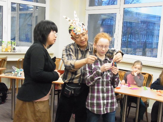 The teaching of Mr.Hsin-fu Hung in Bielany library,Warsaw. 3