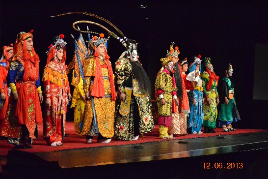 Curtain call in Theater Powszechny in Radom city.