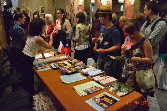 Audience in the theater hall before performance