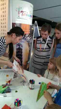 The stand of Taipei Book Fair Foundation in 2014 Warsaw International Book Fair