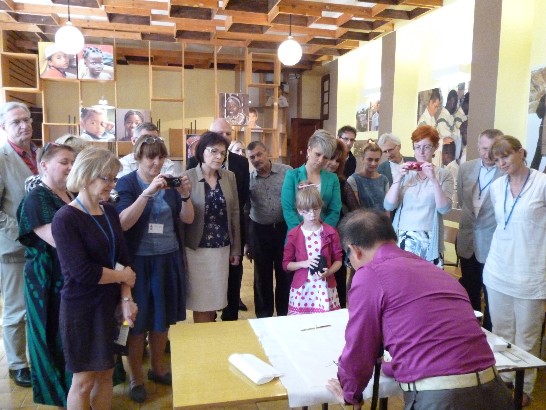 Teacher Liao Ci Fu exhibition in Pieniezno Museum