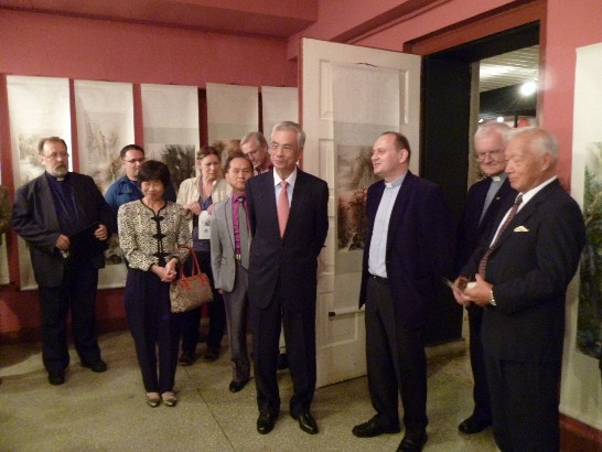 Teacher Liao Ci Fu exhibition in Pieniezno Museum