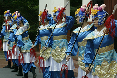 Lan Yang Dancers in Park Powsin, Warsaw