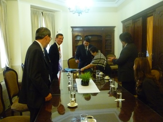 2010.05.27 El Vice presidente de la Republica del Paraguay, Dr.Federico Franco, recibio a empresarios taiwaneses que viven en Brasil