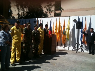 2011.10.17Entrega de dos ambulancias al Cuerpo de Bomberos Voluntarios del Paraguay