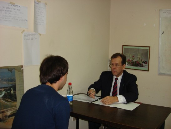 2010.04.26 亞松森大學Agüero de Leon 教務長口試。