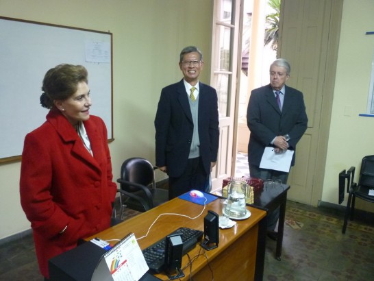 2010.05.20巴拉圭外交暨領事學院院長Julia Velilla Laconich大使介紹黃大使
