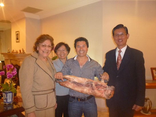 2010.08.18 黃大使夫婦與巴第一夫人餐敘