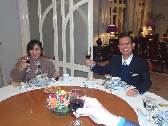 2010.07.27 黃大使夫婦邀請巴國緝毒部長夫婦晚宴