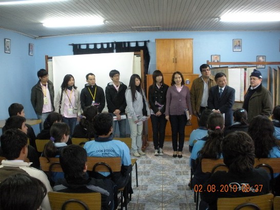 2010.08.02 國際青年大使訪團拜會Minga Guazú市長及於鮑斯高慈幼會學校進行中華傳統民俗文化教學。