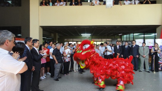 2011.09.30 開幕式舞獅熱場。
