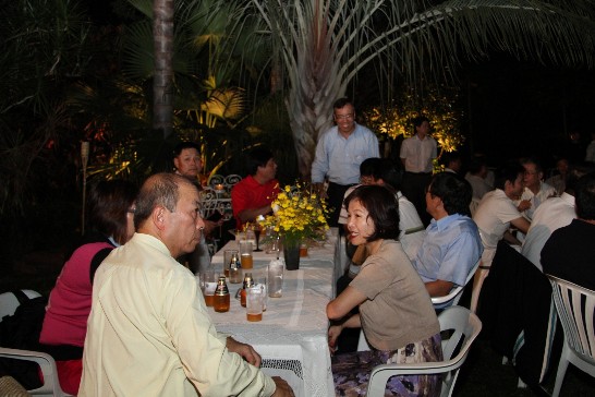 來自巴西聖保羅隊高球球友參加慶祝晚會